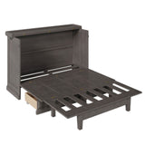 Murphy Bed Chest Cube Cabinet With Charging Station And Large Storage Drawer