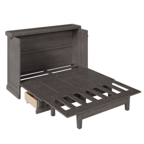 Murphy Bed Chest Cube Cabinet With Charging Station And Large Storage Drawer HouseOfZazla