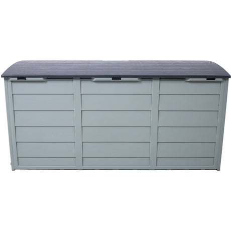 All Weather UV Pool Deck Box Storage Shed Bin with Wheels HouseOfZazla