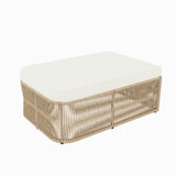 Outdoor PE Rattan Patio Furniture Set with Iron Frame