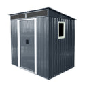 Outdoor Metal Storage Shed With Window And Transparent Plate For Garden, Lawn HouseOfZazla