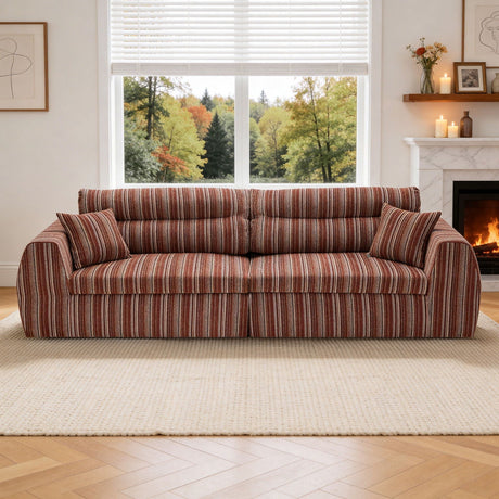 3 Seater, Couch With Throw Pillows For Living Room HouseOfZazla