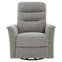 Manual Recliner Chair With 8-Point Massage and Swivel Function HouseOfZazla