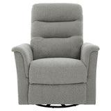 Manual Recliner Chair With 8-Point Massage and Swivel Function