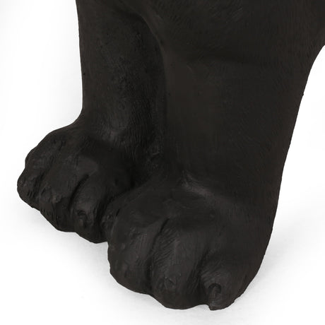 MGO Dog Bench - Outdoor Labrador Design, Matte Black HouseOfZazla