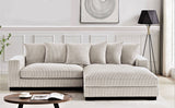 Luxe - Oversized 2 Piece Sectional Couches For Living Room, L Shaped Sofa With Chaise