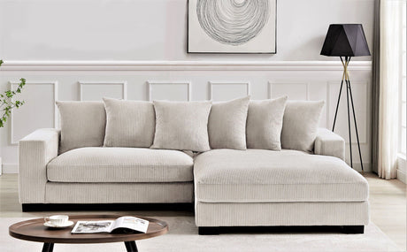 Luxe - Oversized 2 Piece Sectional Couches For Living Room, L Shaped Sofa With Chaise HouseOfZazla