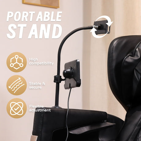 Massage Chair Recliner With Zero Gravity And Full Body Air Pressure - Black HouseOfZazla