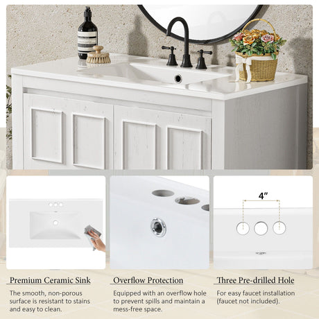 Bathroom Vanity Organizer With Sink, Combo Cabinet Set, Bathroom Storage Cabinet HouseOfZazla