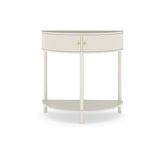 Demi Lune Console Table With 2 Storage Drawers