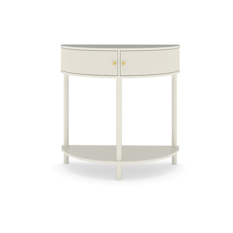 Demi Lune Console Table With 2 Storage Drawers HouseOfZazla