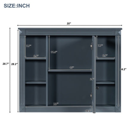Wall Mounted Bathroom Storage Cabinet With Mirror HouseOfZazla