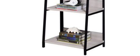 Wendral Natural & Black Finish 24"W Bookshelf HouseOfZazla