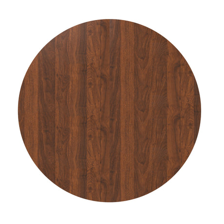 47 Inch Round MDF Dining Table for 4, Modern Farmhouse Style HouseOfZazla