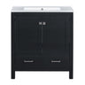 Bathroom Vanity With Single Sink, Combo Cabinet Undermount Sink, Bathroom Storage Cabinet With Two Doors And A Drawer, Soft Closing, Multifunctional Storage, Solid Wood Frame HouseOfZazla