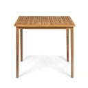 Outdoor Minimalist Acacia Wood Rectangle Bar Table HouseOfZazla