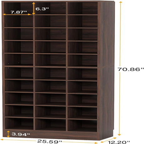 10 Tier Shoe Storage Cabinet With 30 Cubbies HouseOfZazla