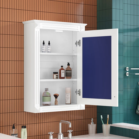 Wall Mounted Bathroom Storage Medicine Cabinet For Over Toilet With Mirror HouseOfZazla