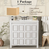 Bathroom Vanity Organizer With Sink, Combo Cabinet Set, Bathroom Storage Cabinet