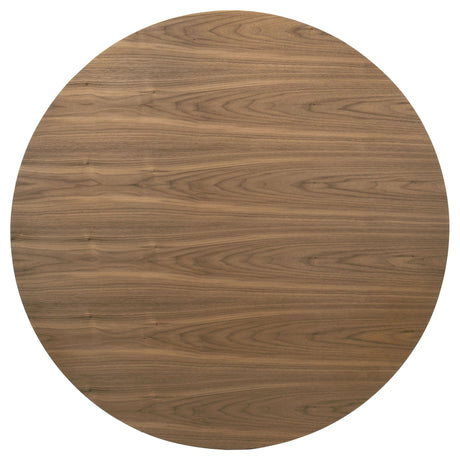 Graham - 5 Piece Round Dining Table Set - Walnut HouseOfZazla