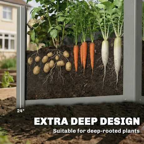 Balcony Herb Box, Outdoor Planter Box, Elevated Garden Bed HouseOfZazla