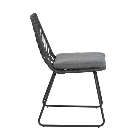 DEJA Chair 2PCS with 2 Cushions, Gray HouseOfZazla