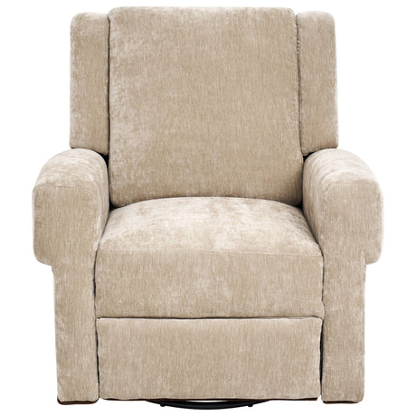 Manual Recliner Chair With Swivel Rocker Function, Dual Recline Angles HouseOfZazla