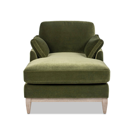 Pasadena - Modern Farmhouse Chaise Lounge Chair - Olive Green HouseOfZazla