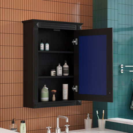 Wall Mounted Bathroom Storage Medicine Cabinet With Mirror HouseOfZazla