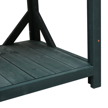 TOPMAX 65" Large Wooden Farmhouse Rustic Outdoor Potting Bench Table HouseOfZazla