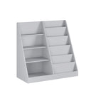 Bookshelf And Toy Storage Organizer, 4 Tier Bookcase With Display Stand For Playroom HouseOfZazla
