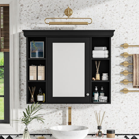 Wall Mounted Bathroom Storage Cabinet With Mirror Door HouseOfZazla