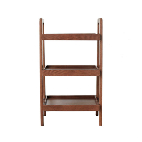 Premium Storage Organizer, 3-Tier Beech Shoe Rack For Entryway, Living Room - Walnut HouseOfZazla