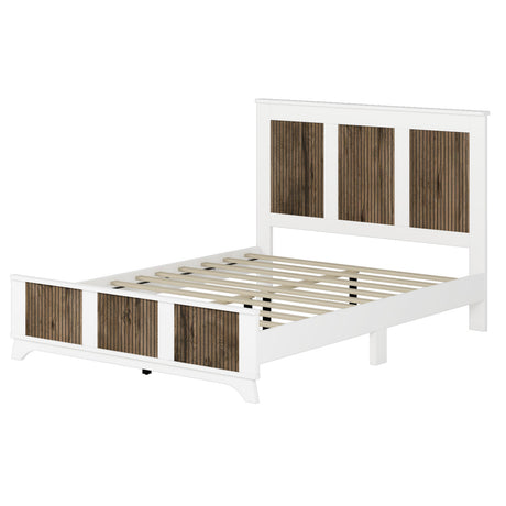 4-Pieces Bedroom Sets, Queen Size Farmhouse Platform Bed with Storage HouseOfZazla