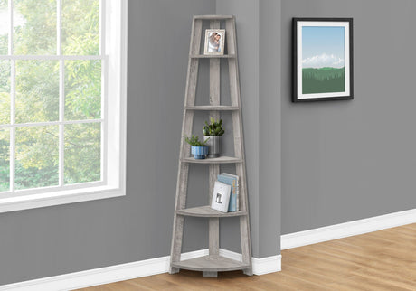 Bookshelf, Bookcase, Etagere, Corner, 5 Tier, For Office, Contemporary & Modern HouseOfZazla