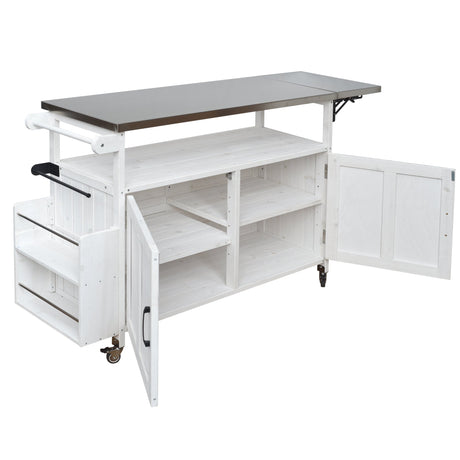 Foldable Outdoor Kitchen Island Patio Cart with Storage HouseOfZazla