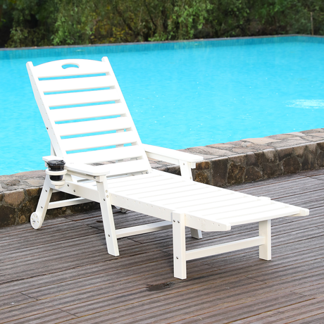 HDPE Chaise Lounge Chair Outdoor HouseOfZazla