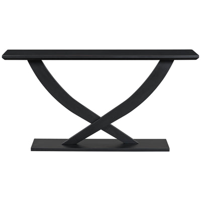 Console Table With Cross Leg Base and Reinforced Support Plate