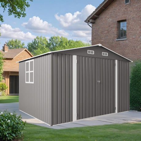 Large Outdoor Storage Shed With Lockable Door, Air Vent HouseOfZazla