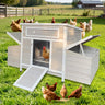 Large Wooden Chicken Coop Outdoor Hen House with Nesting Boxes HouseOfZazla