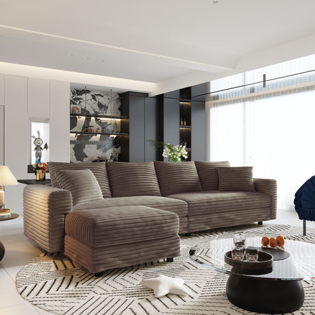 Modern Comfy Upholstered Sofa Cloud Couch & Deep Seat Couches HouseOfZazla