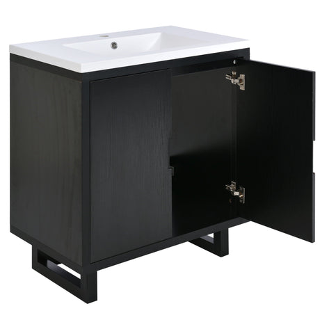Bathroom Vanity Set With Sink, Combo Cabinet, Bathroom Storage Cabinet, Solid Wood Frame HouseOfZazla