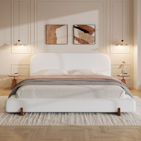 Elegant Upholstered Bed Frame HouseOfZazla