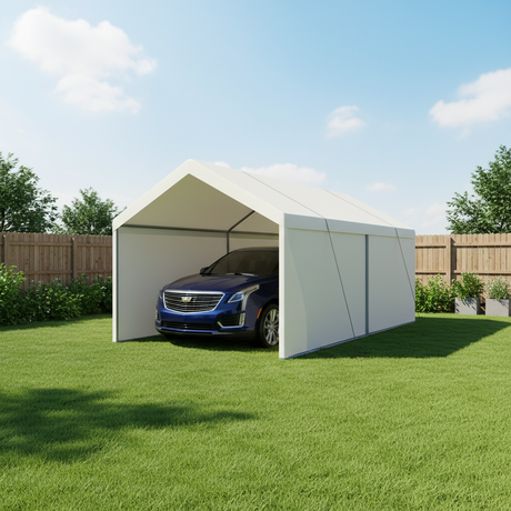 Carport, 12×20 Heavy Duty Portable Carport Garage Tent for Outdoor Storage Shelter HouseOfZazla