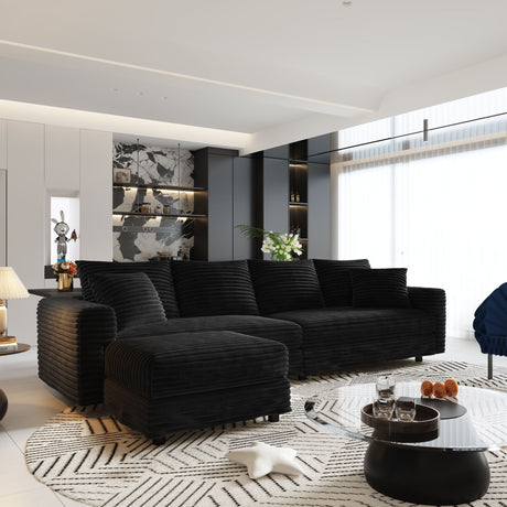 Modern Comfy Upholstered Sofa Cloud Couch & Deep Seat Couches HouseOfZazla