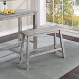 Boraam Sonoma Counter Height Backless Bench - Storm Gray Wire-Brush Boraam