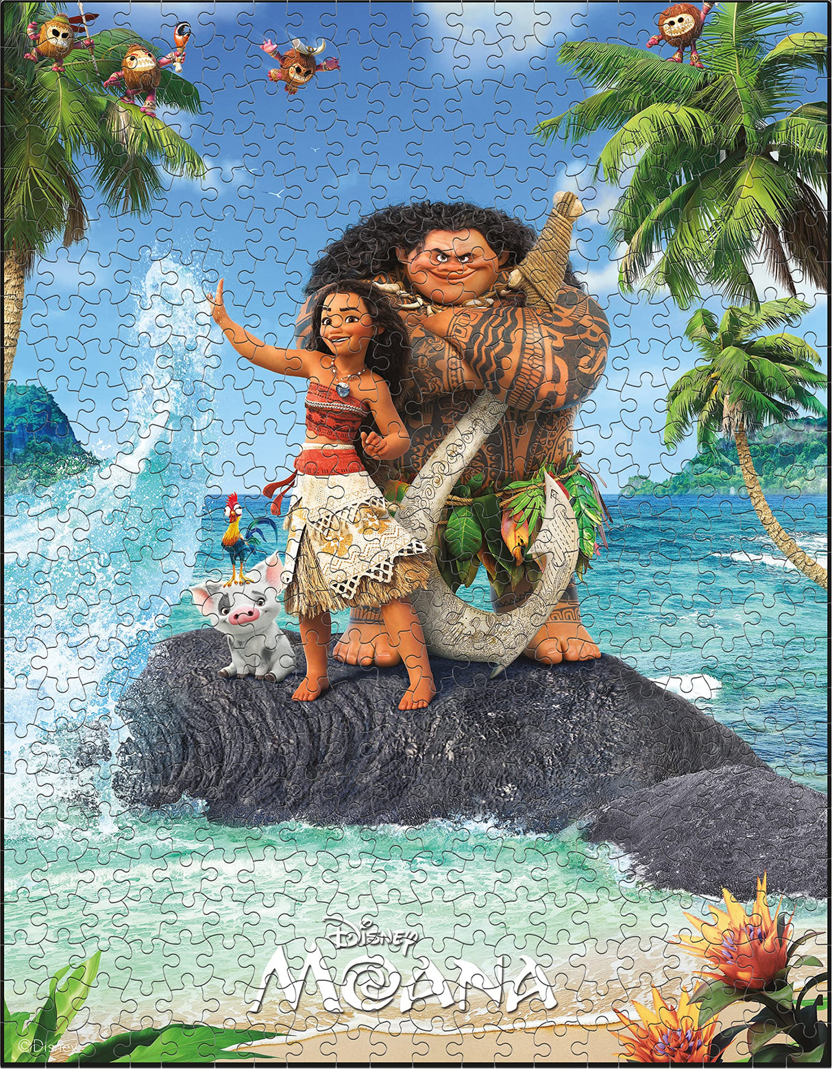 Ceaco - 5 in 1 Multipack – Disney Movie Posters – Encanto, Moana, Luca, Soul & Raya and The Last Dragon - (2) 300 Piece, (2) 500 Piece, (1) 750 Piece Jigsaw Puzzles Ceaco