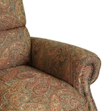 Domesis Cortez - Cloth Push Back Recliner Chair, Paisley Domesis