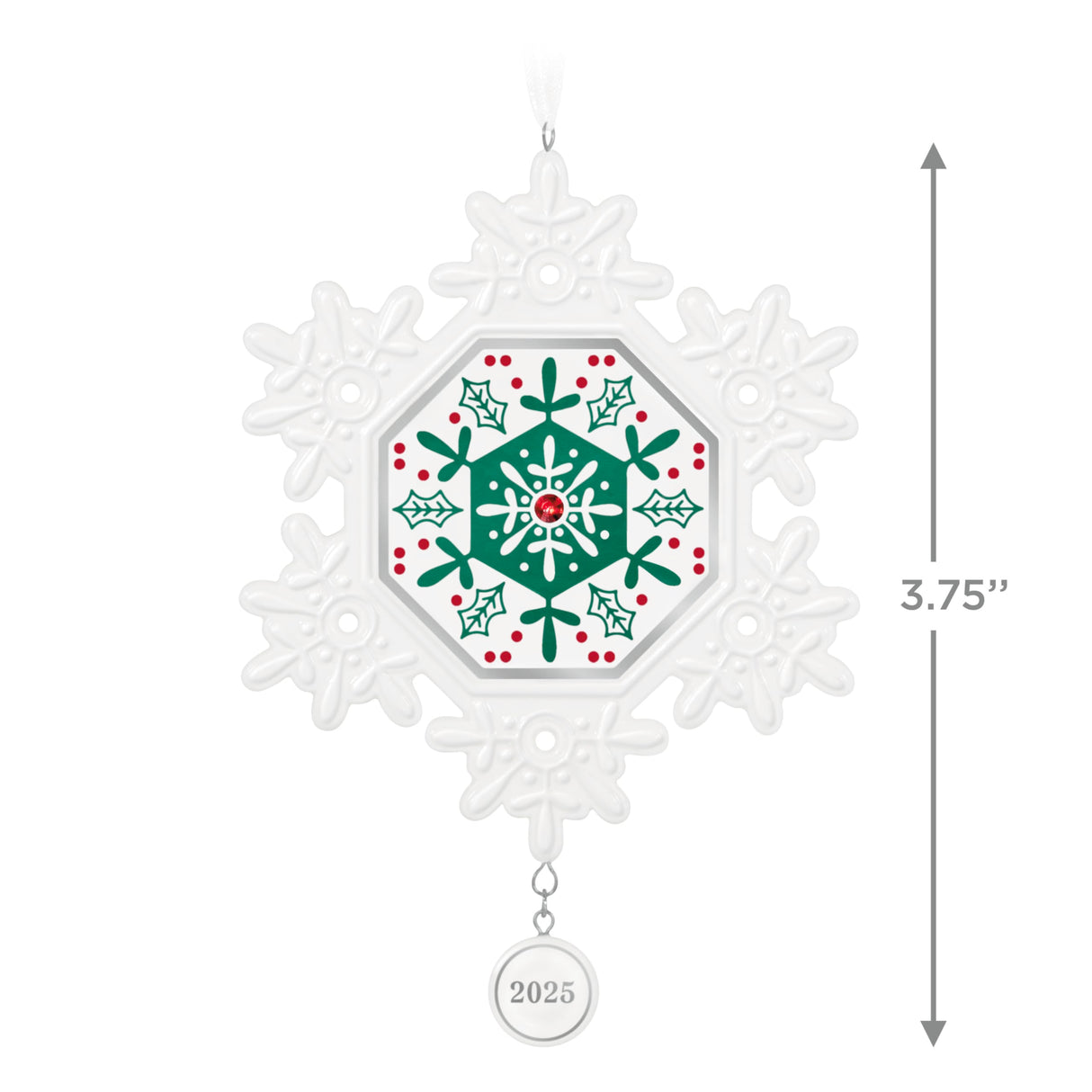 Hallmark Keepsake Christmas Ornament 2025, Snowflake 2025, Porcelain, Snowflake Gifts Hallmark Keepsake