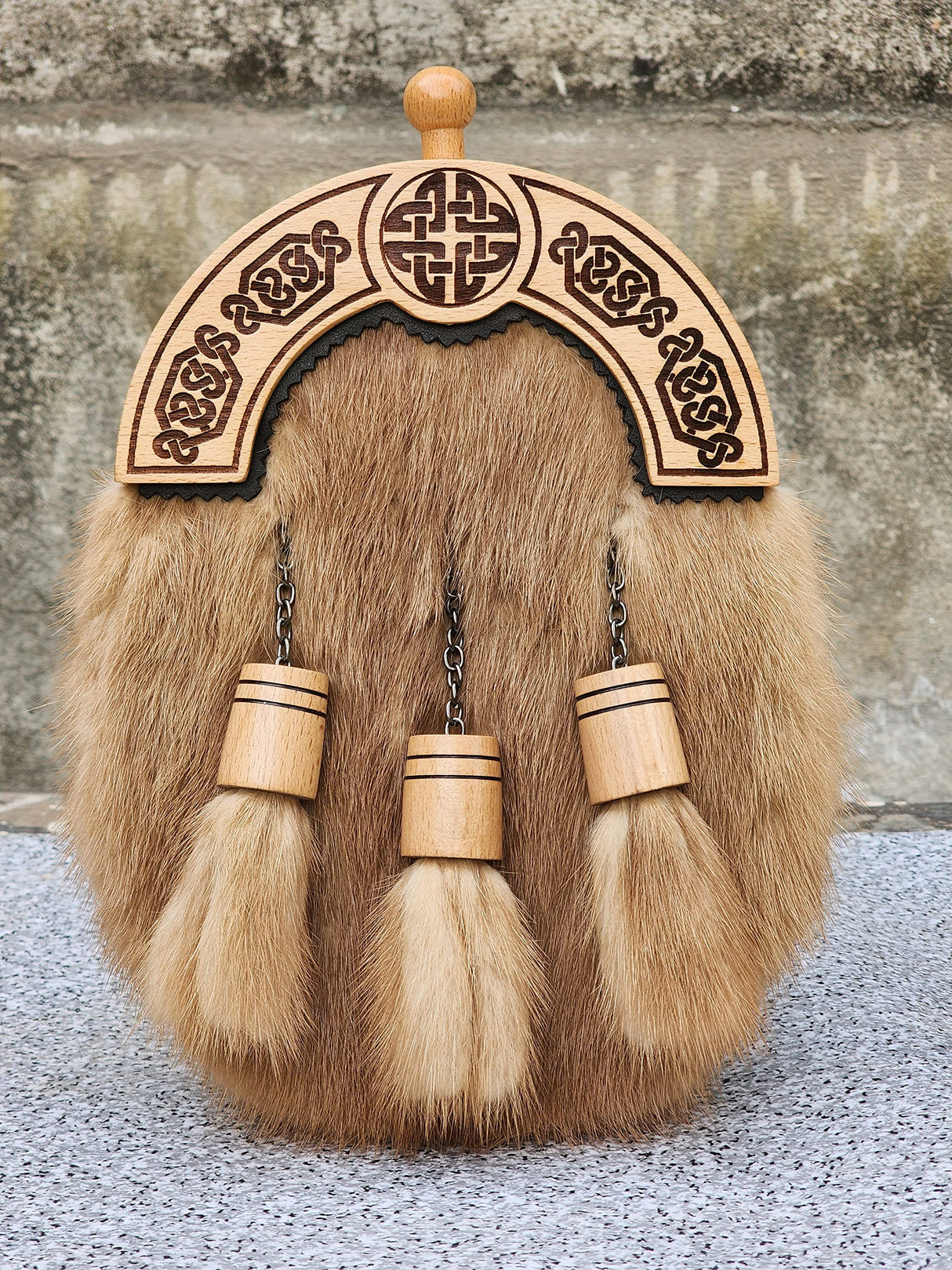 CLOUD KILT Wood Cantle Style 2 CLOUD KILT